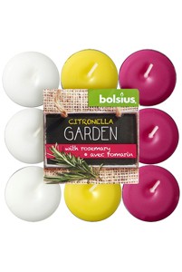 Citronella/rozemarijn theelichten