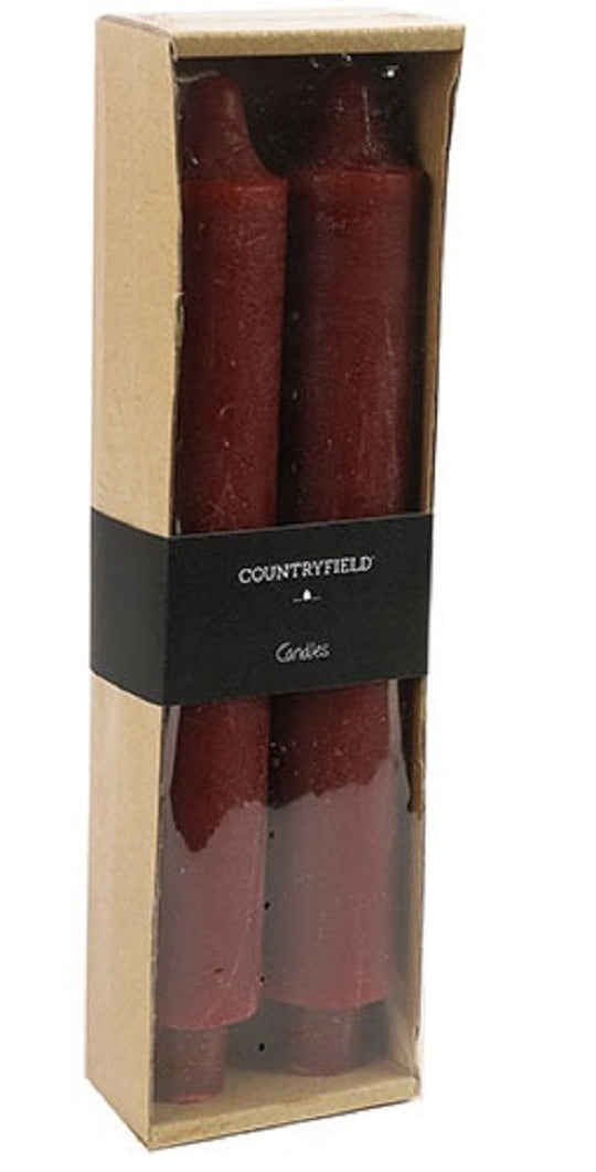 Countryfield dinerkaarsen bordeaux XL