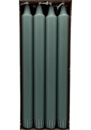 Dinerkaarsen antiek groen 100% stearine