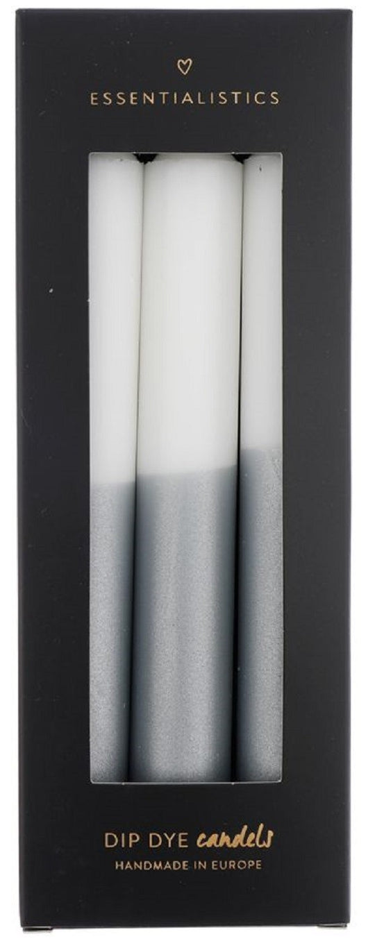 Dip dye kaarsen per set van 3 kaarsen
