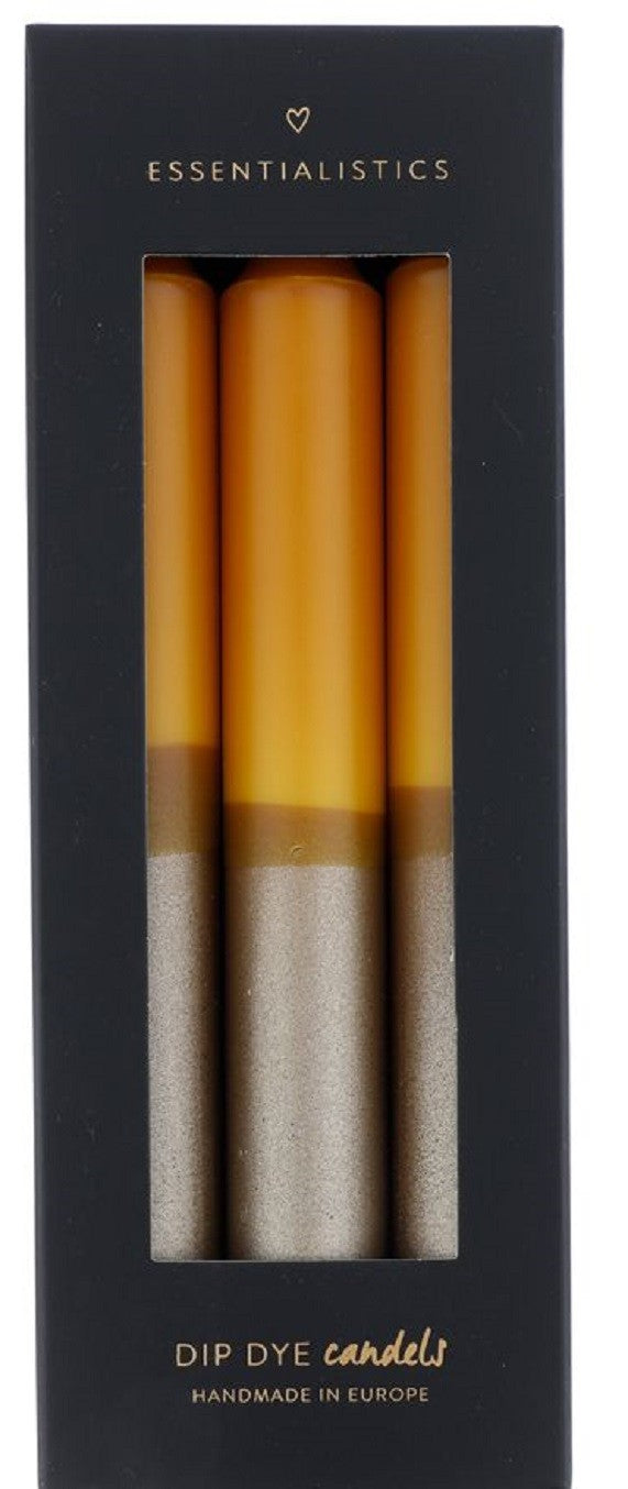 Dip dye kaarsen per set van 3 kaarsen