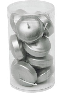 Drijfkaarsen Tube 'Silver'