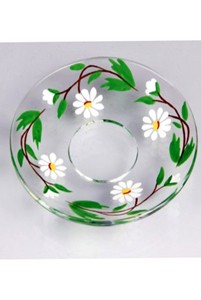 Druppelvangers 'Bloemen wit' 2 st.