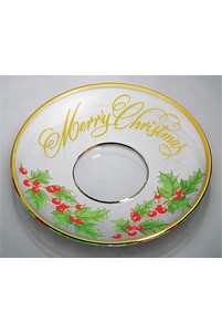 Druppelvangers 'Merry Christmas Goud' 2 st.
