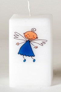 Gedenkkaars vierkant "Engeltje Blauw"