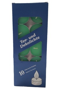 Geurloze theelichten 'Groen'