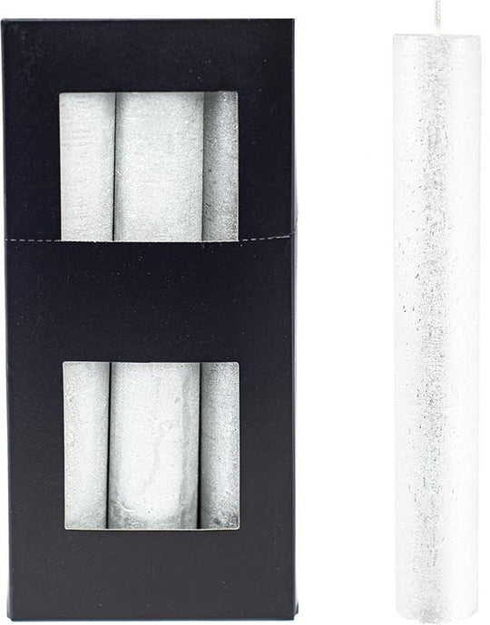Home society xl kaarsen zilver
