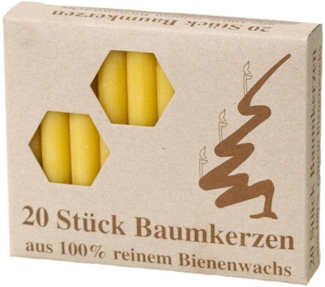 Kerstboomkaarsjes 100% bijenwas
