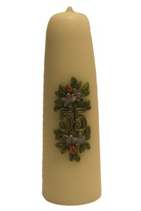 Leeftijdskaars '55' Groen