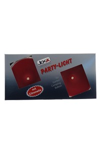 Party light Red 2 stuks