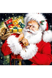 Servetten 'Santa with Gifts'