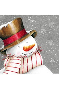 Servetten 'Smiling Snowman'