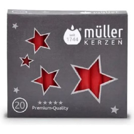 Kerstboomkaarsjes rood