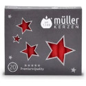 Kerstboomkaarsjes rood