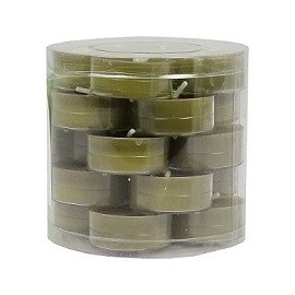 waxinelichten olijfgroen