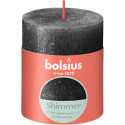 Bolsius Shimmer stompkaars antraciet  80/68