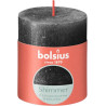 Bolsius Shimmer stompkaars antraciet  80/68
