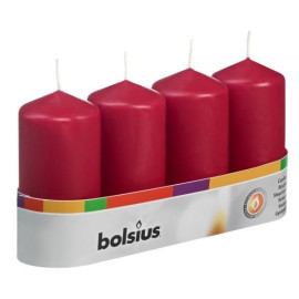 Bolsius stompkaarsen wijnrood