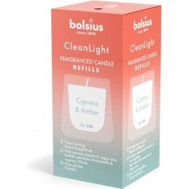 Bolsius Clean Light Geurnavulling Cypress & Amber