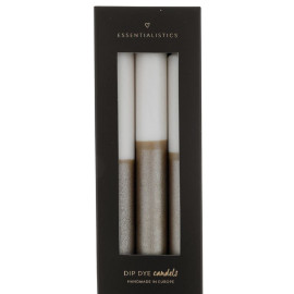 Dip dye kaarsen per set van 3 kaarsen