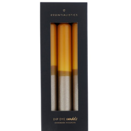 Dip dye kaarsen per set van 3 kaarsen