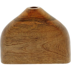 houten bloemenvaas