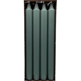 Dinerkaarsen antiek groen 100% stearine