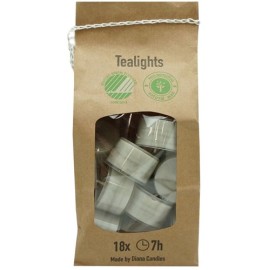 Geurloze theelichten Grijs
