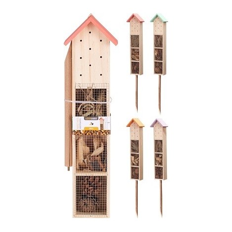 Insectenhotel op een stok