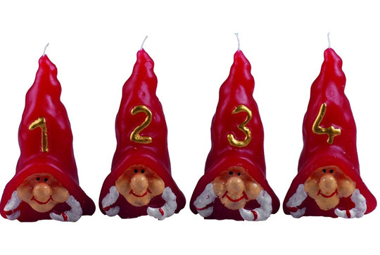 Adventkalenderkaars 4 stuks
