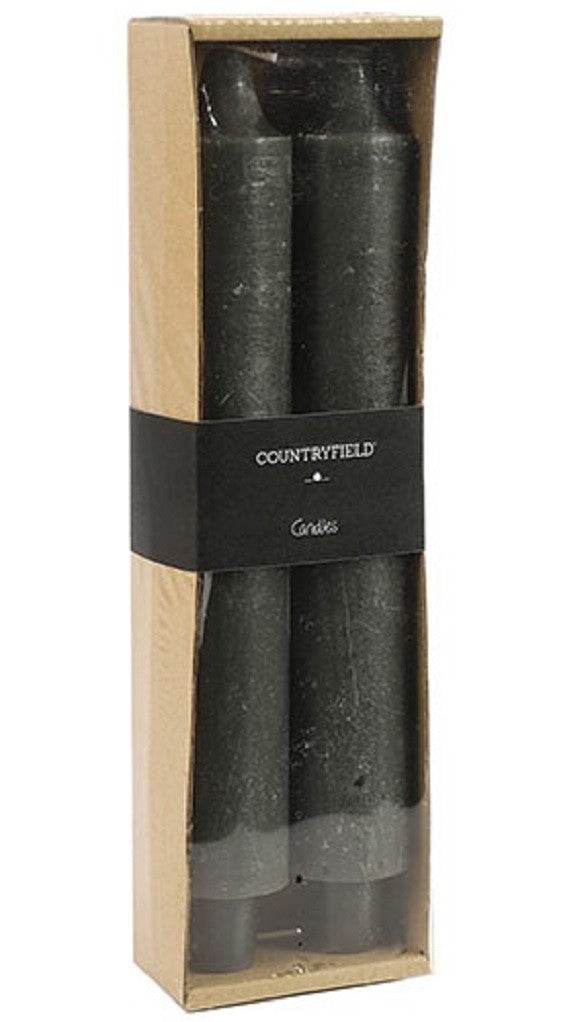 Countryfield dinerkaarsen antraciet grijs XL