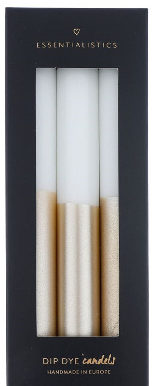 Dip dye kaarsen per set van 3 kaarsen
