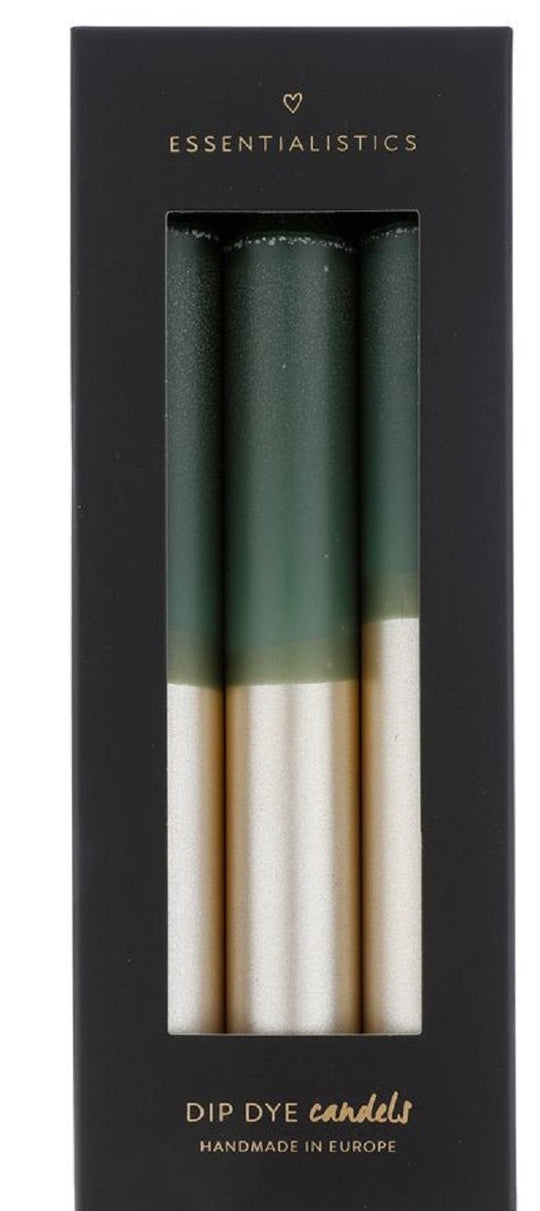 Dip dye kaarsen per set van 3 kaarsen