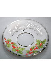 Druppelvangers 'Merry Christmas Zilver' 2 st.