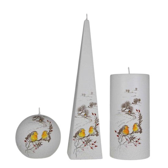Kaarsenset gele vogels