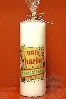 Gelegenheidskaars 'Van harte'