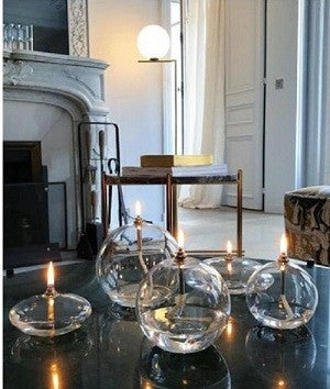 Glazen olielamp ø 9 cm