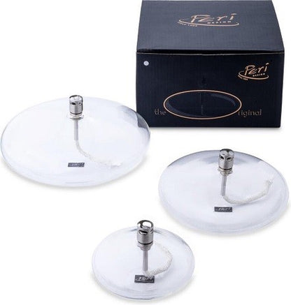 Glazen olielamp ovaal ø 18 cm