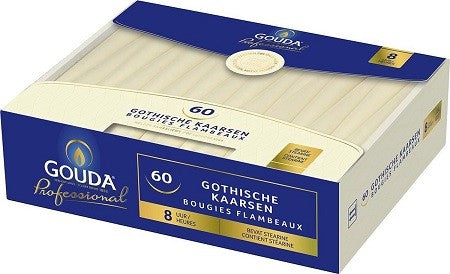 Gouda gotische kaarsen ivoor