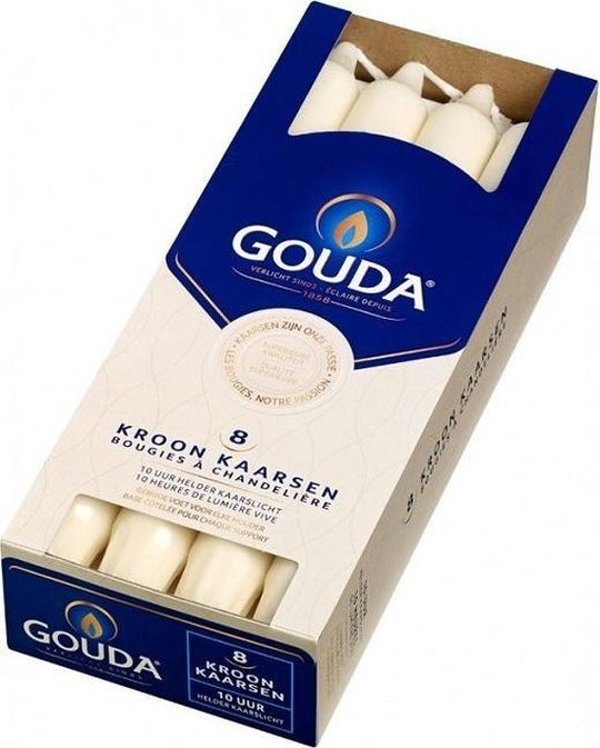 Gouda kroonkaarsen ivoor