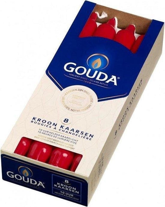 Gouda kroonkaarsen rood