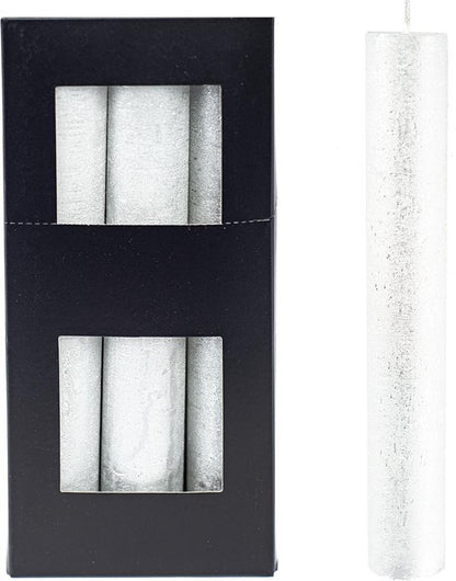 Home society xl kaarsen zilver