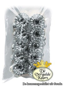 Houders voor kerstboomkaarsjes zilver