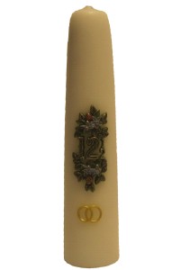 Huwelijkskaars '12,5' Groen L