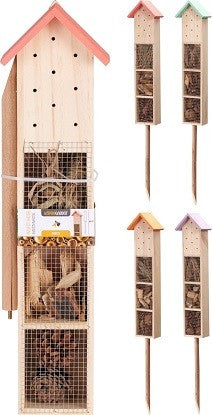 Insectenhotel op een stok