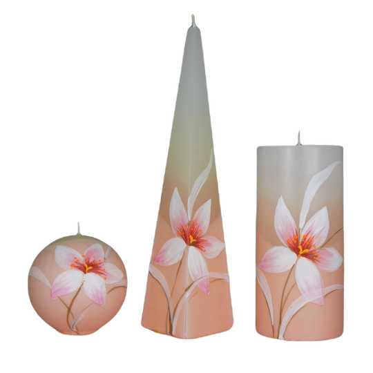 Kaarsen set met magnolia