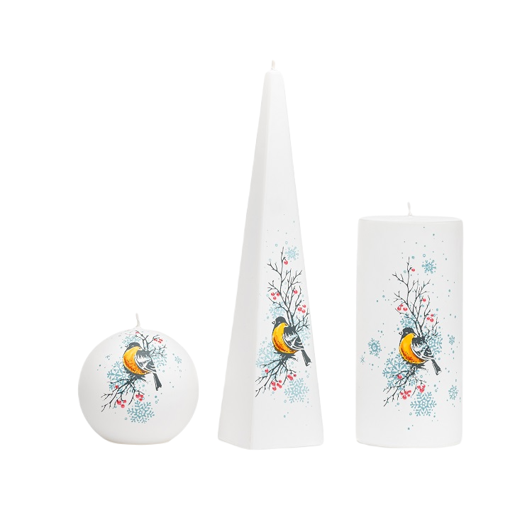 Kaarsenset met vogels