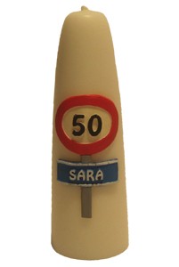 Leeftijdskaars 'Sara 50'