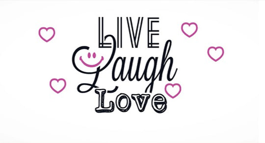 Live Laugh Love candlecover
