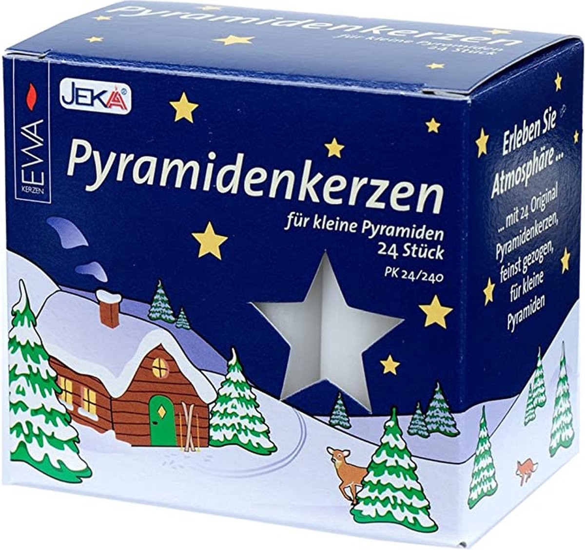 Piramidekaarsen wit